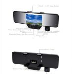 4.3 inch LCD Bluetooth Rearview Mirror HD Car DVR1
