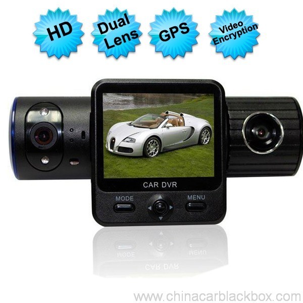 Dual Lens G-Sensor GPS IR Light Full HD Car DVR
