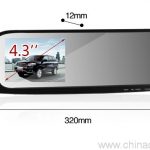 Car Rearview Mirror Camera Recorder DVR Rear view camera with G-sensor 5
