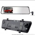 Dual lens seamless Loop 1080p rearview mirror car dvr
