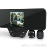 3.5 inch Screen Rearview Mirror Dual Lens Car DVR  with View Angle 120 wide angle 2