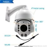 CMOS Sensor 100 Meter IR Distance PTZ 2MP IR Dome HD CVI CCTV Camera 5