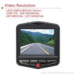 Night vison support car dvr camera 2.4 inch 2