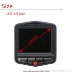 Night vison support car dvr camera 2.4 inch 5