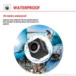 Waterproof full hd 1080p sport camera 210 degree wide lens 6
